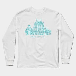 Québec City skyline v1 Long Sleeve T-Shirt